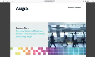 Preview of the Recovery Networks Case Study
