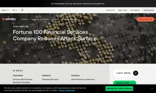 Preview of the Fortune 100 Financial Services Company Case Study
