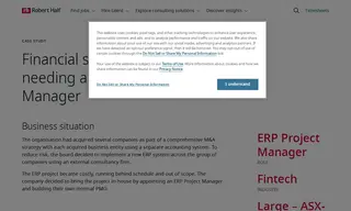 Preview of the Financial Services Company Case Study