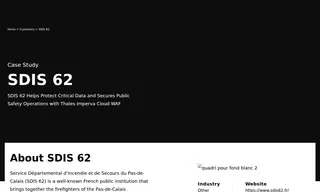 Preview of the SDIS 62 Case Study