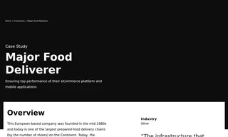 Preview of the Major Food Deliverer Case Study