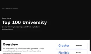 Preview of the One of the World’s Top 100 Universities Case Study
