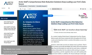 Preview of the Burges Salmon Case Study